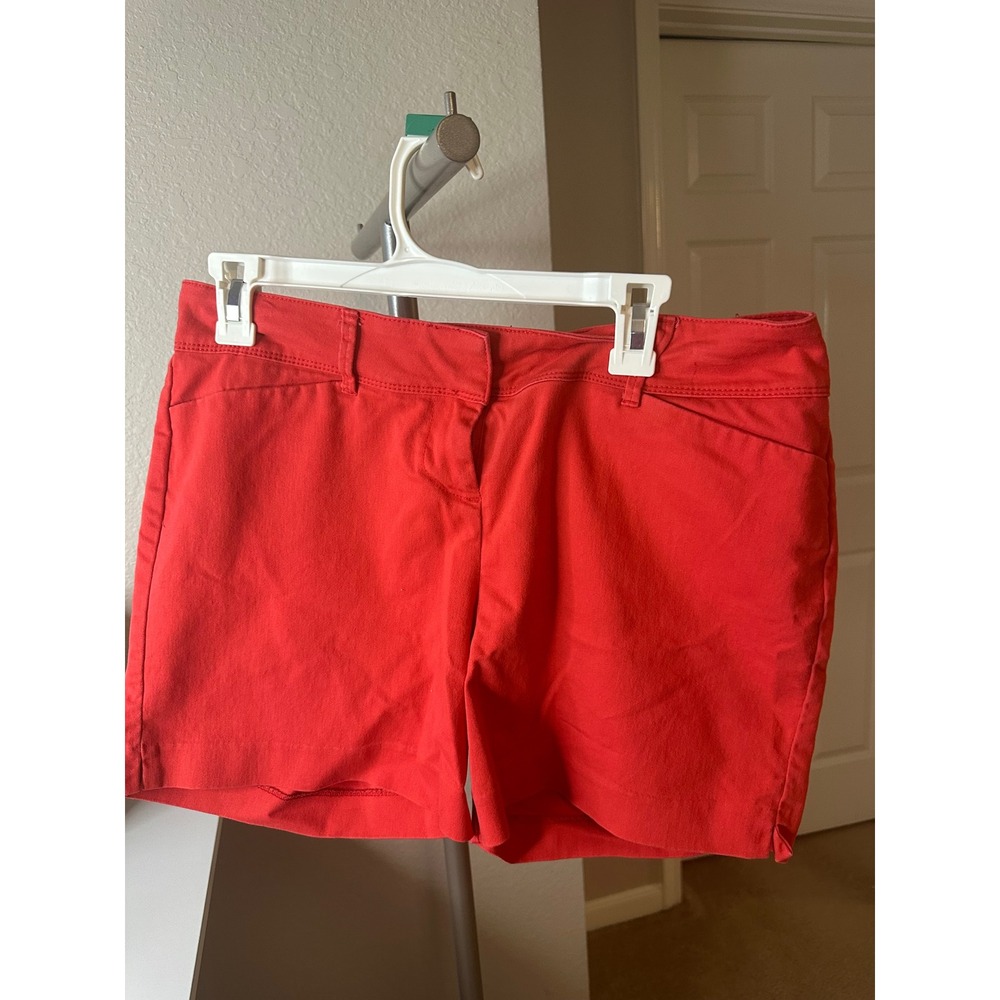 The Limited Shorts Women 10‎ Red Excellent Chino Mid Rise Casual Summer Stretch